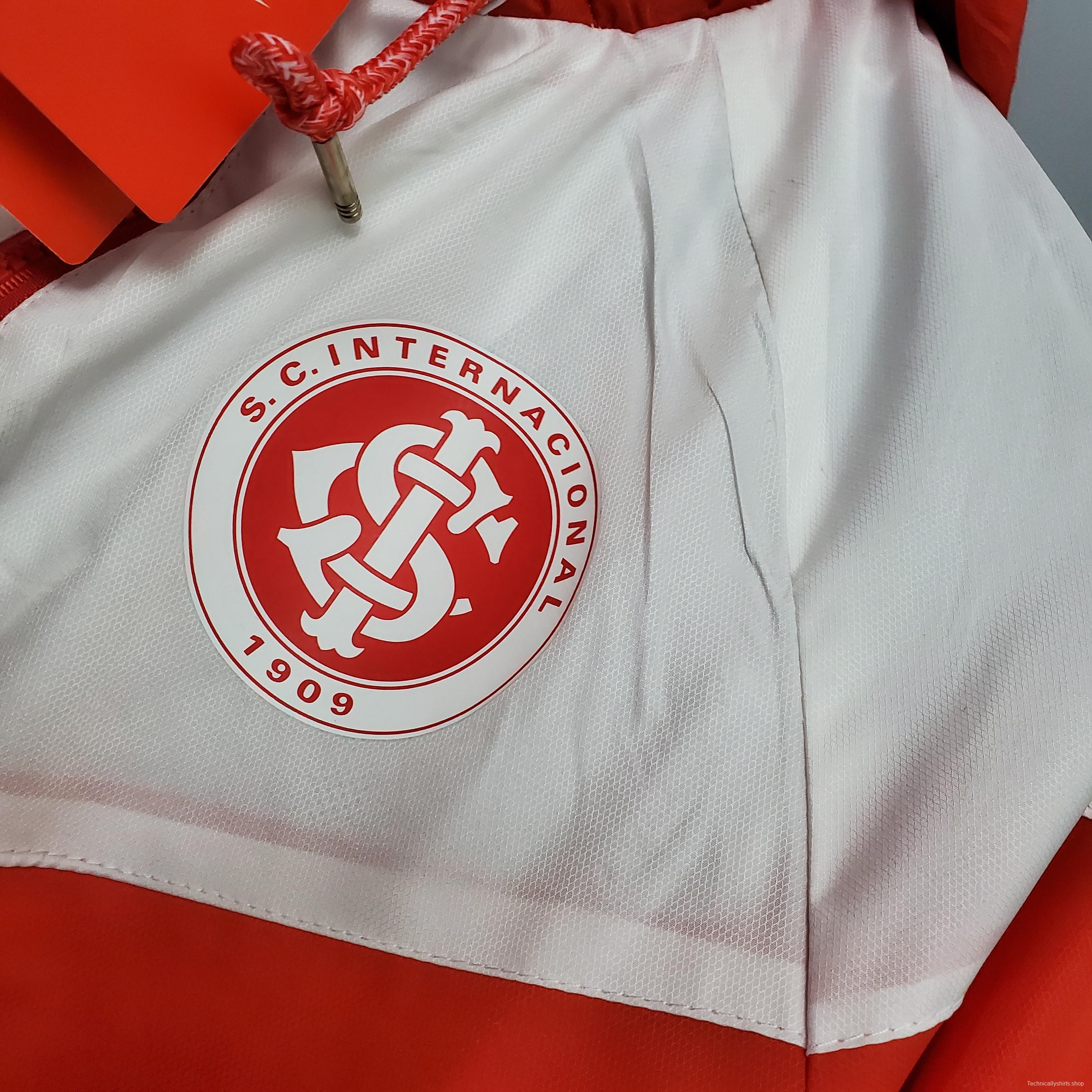 Windbreaker Internacional Red and White Soccer Jersey