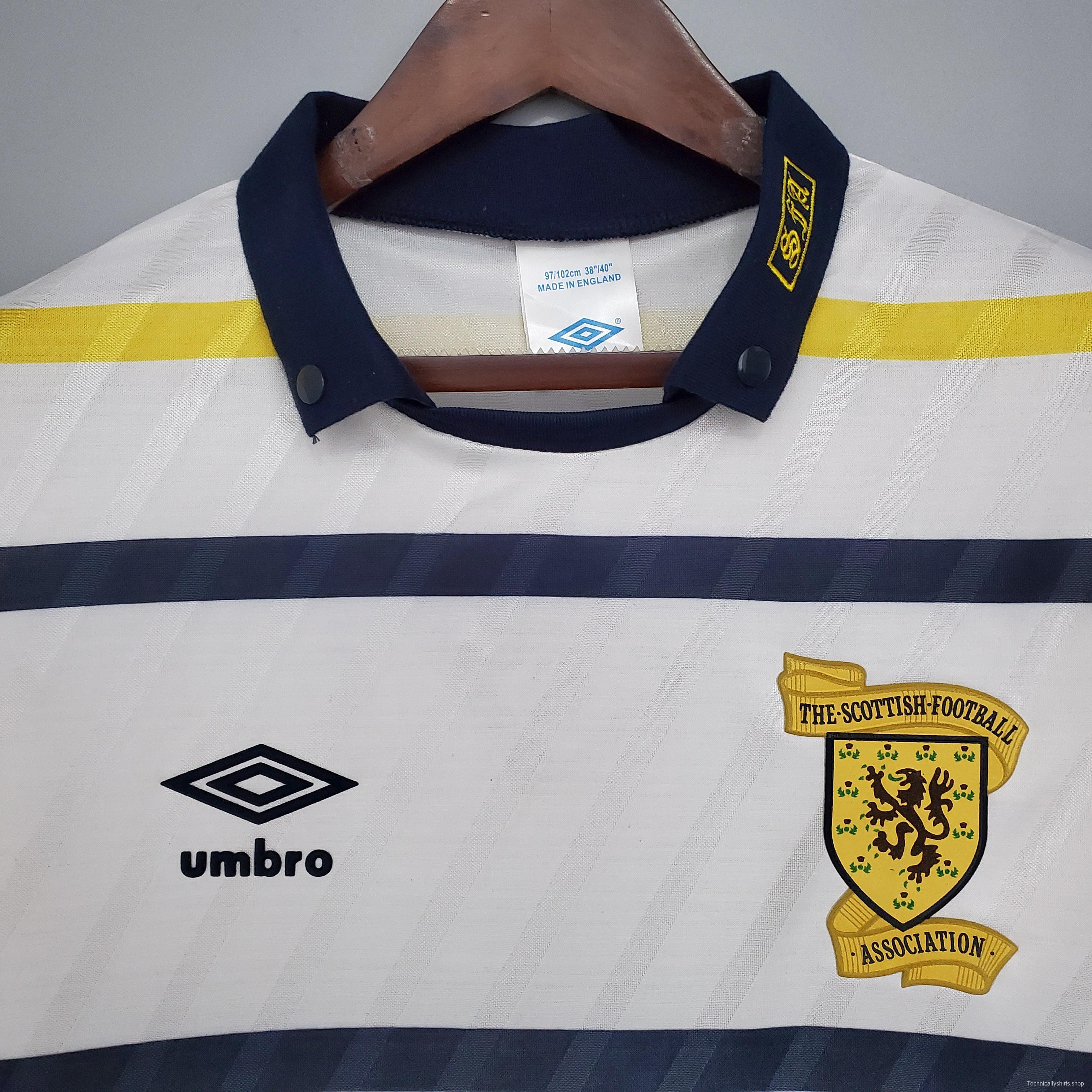 Retro Scotland 88/91 away Soccer Jersey