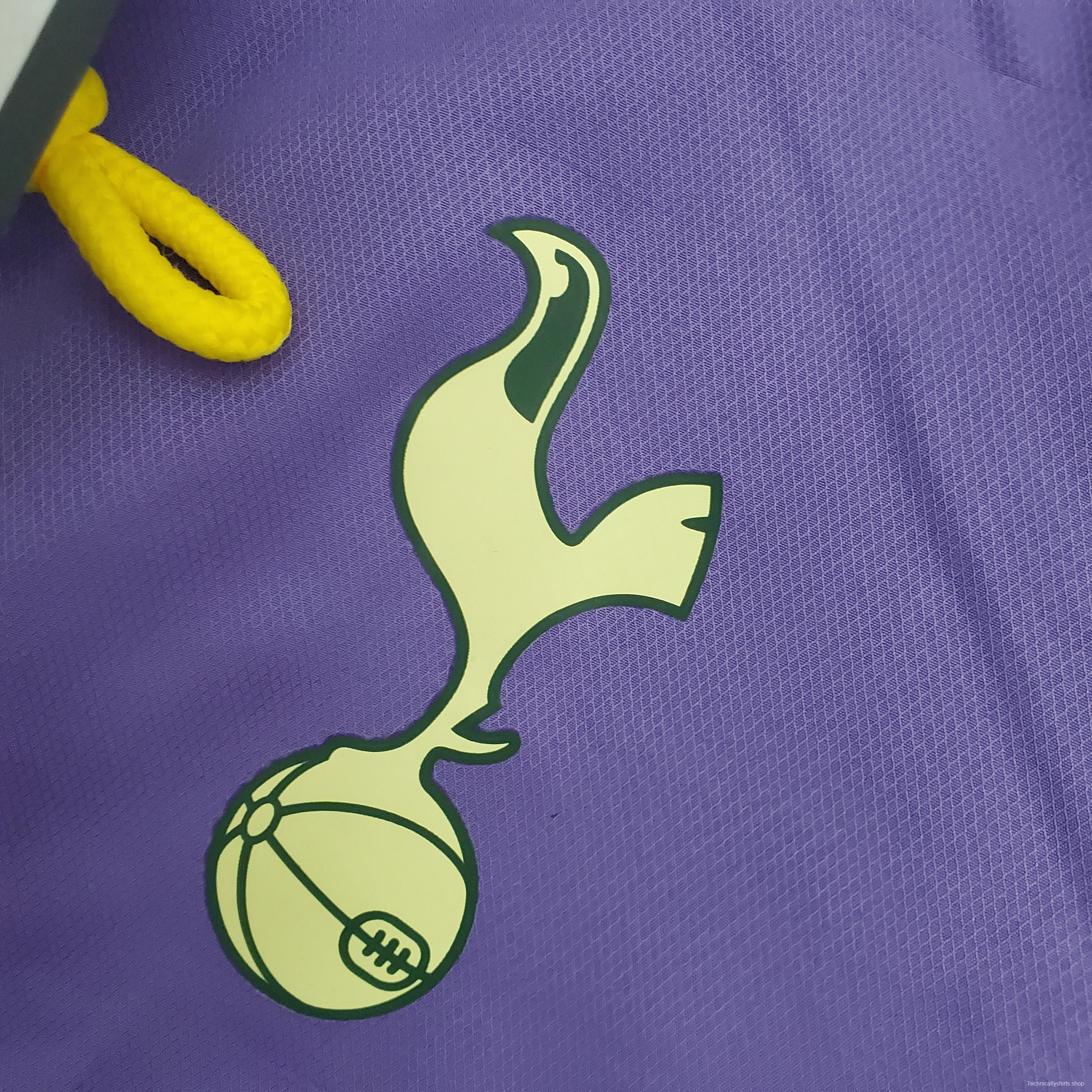 Windbreaker Tottenham Purple Black Soccer Jersey