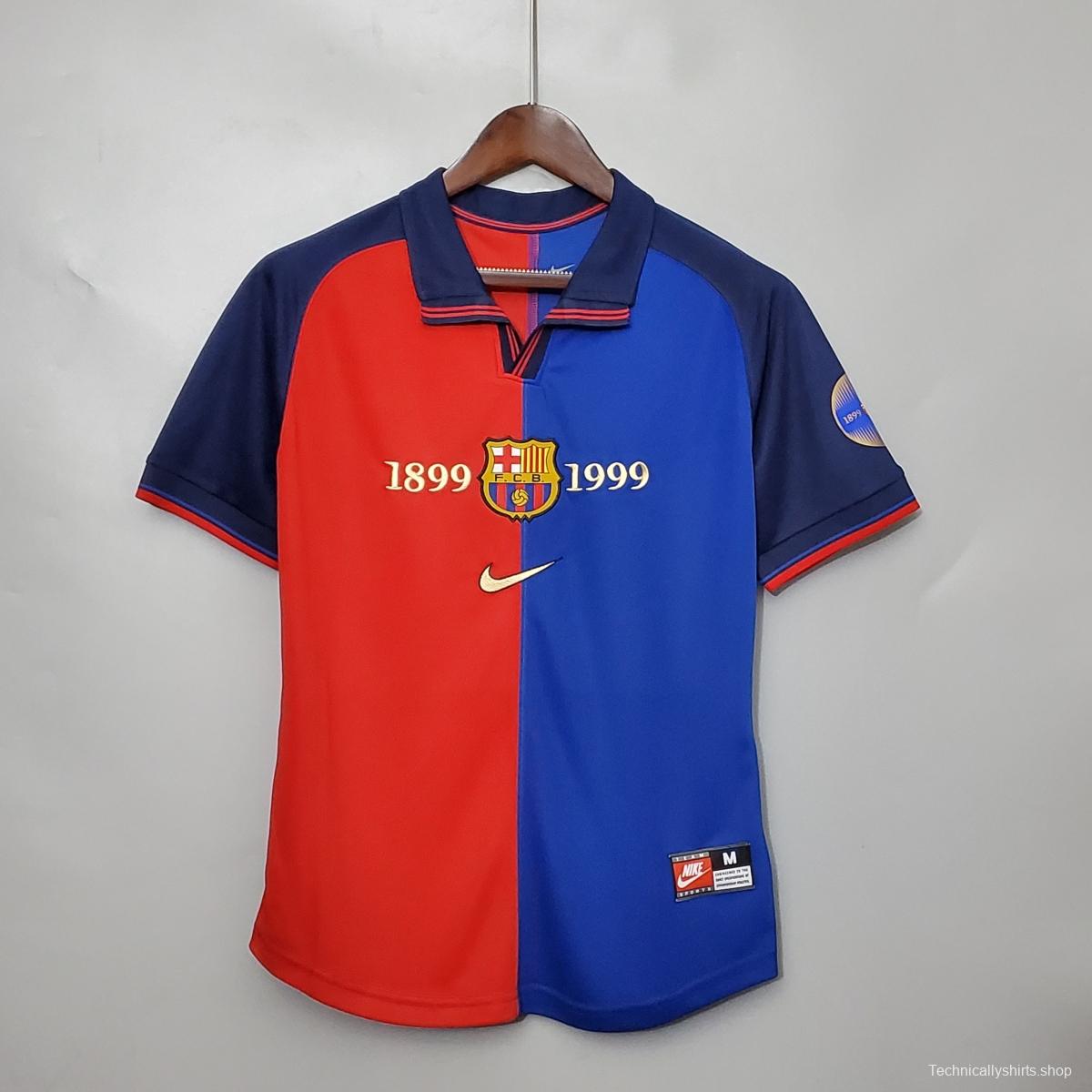 Retro Barcelona 100th Anniversary version home Soccer Jersey