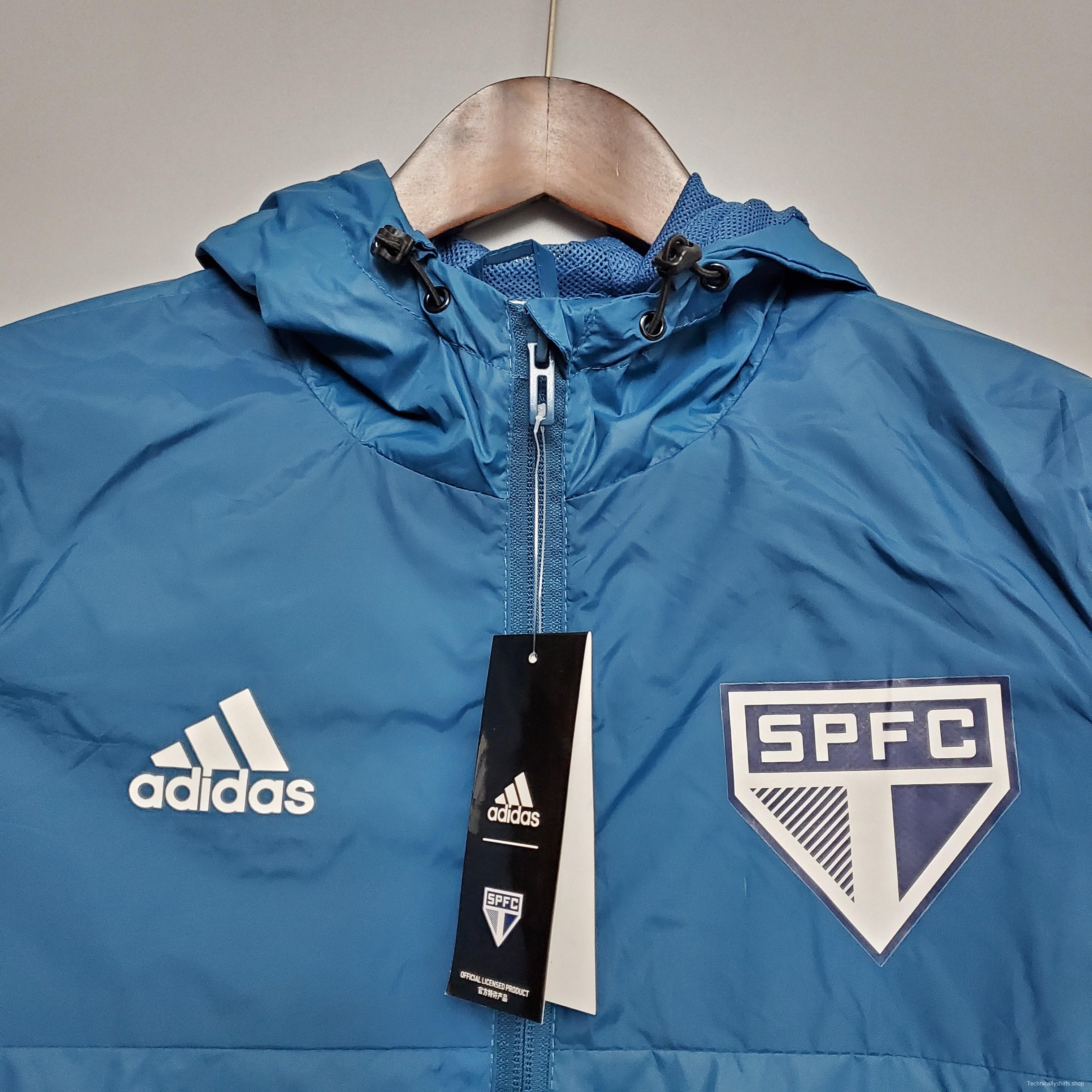 Windbreaker Sao Paulo Blue Soccer Jersey