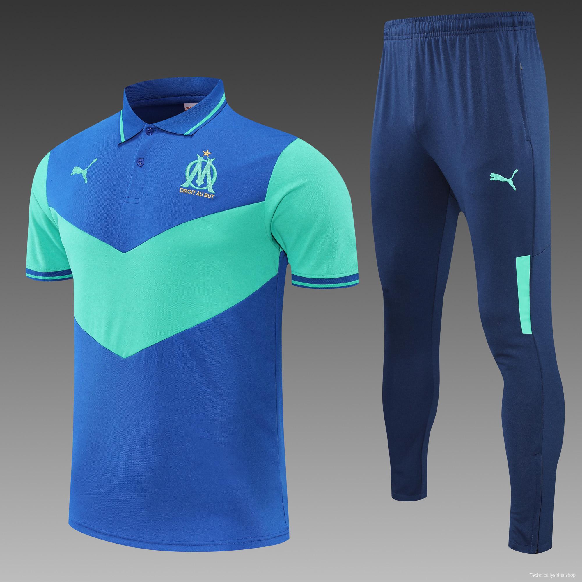 Olympique de Marseille POLO kit blue-green (not sold separately)