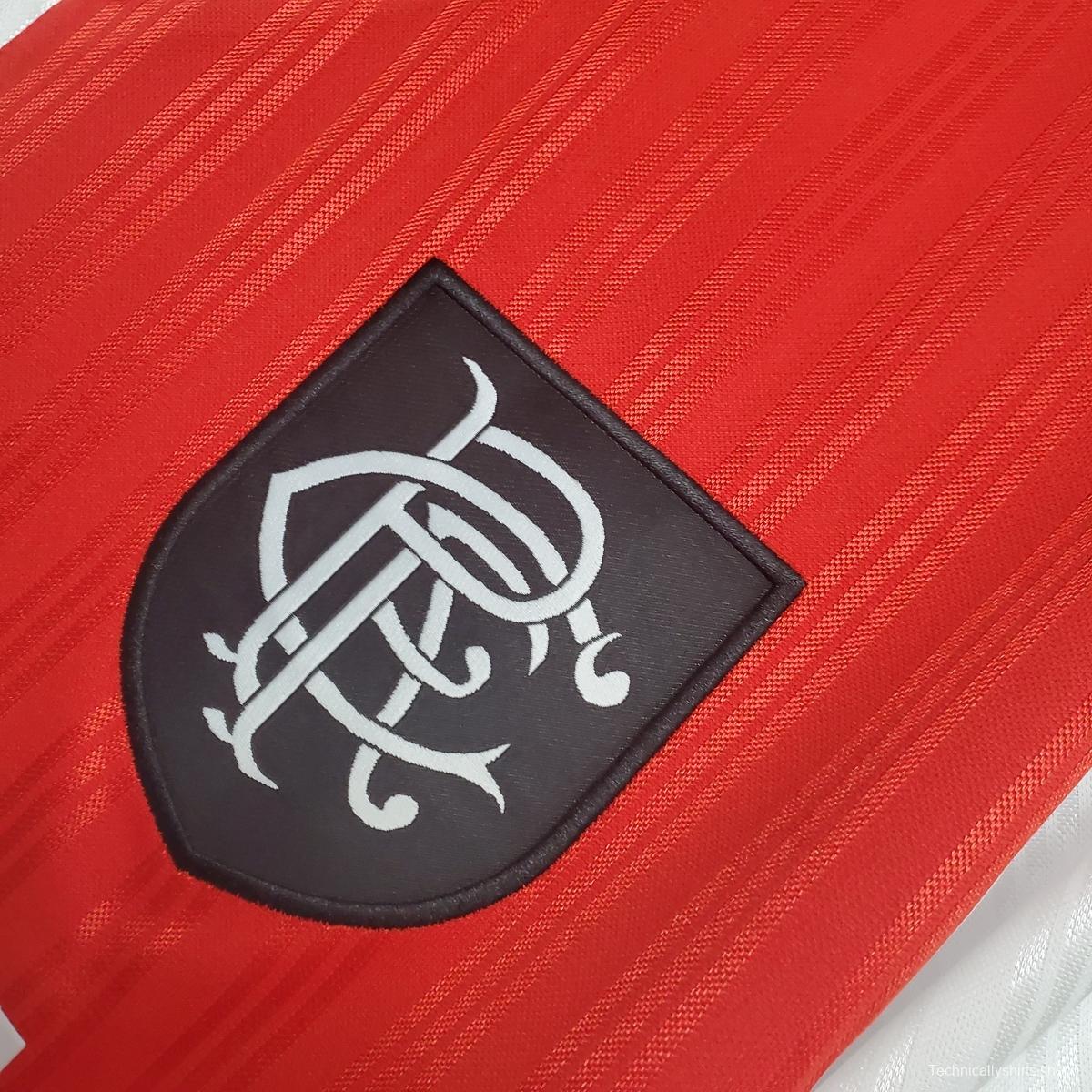 Retro 95/96 Rangers Red and White Soccer Jersey