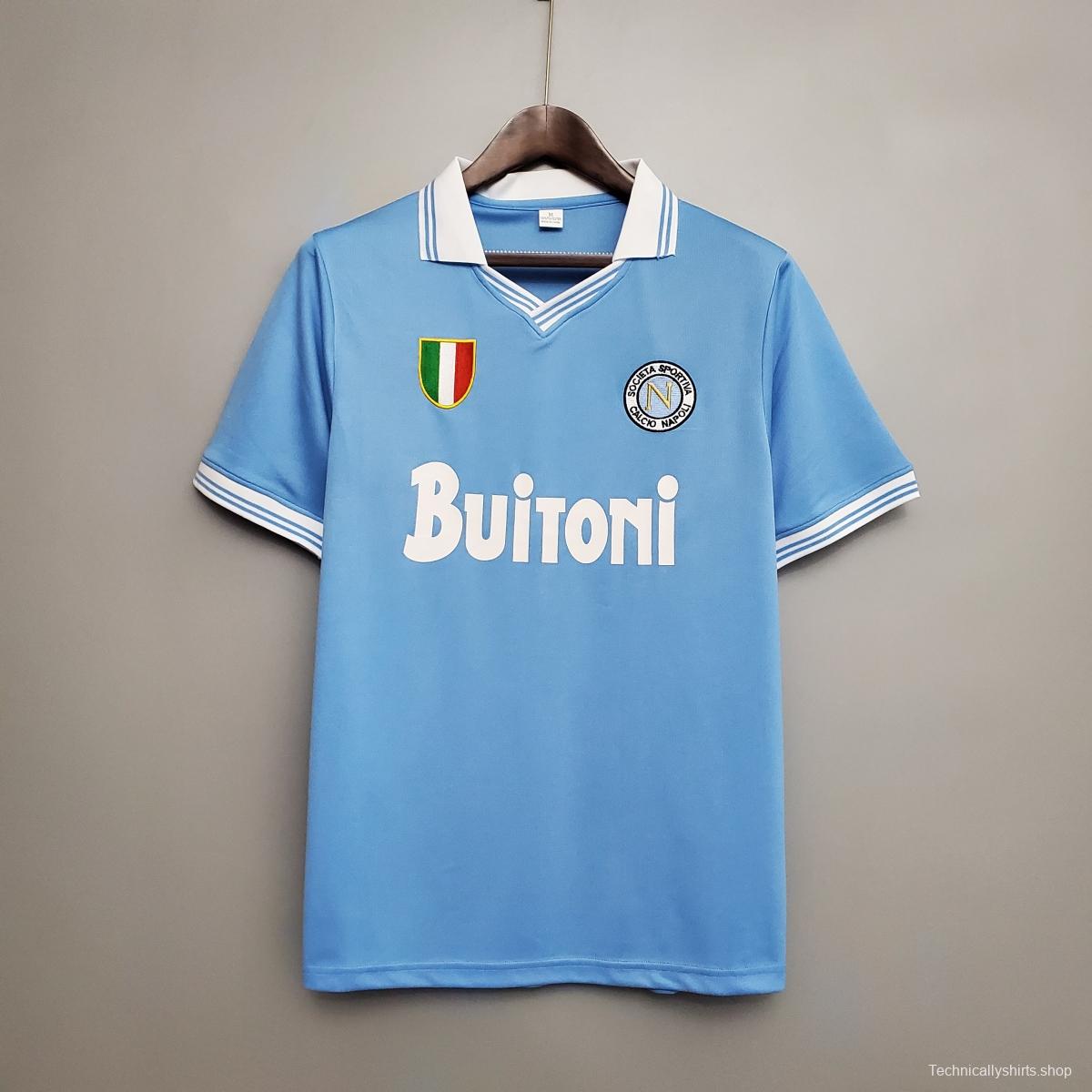 Retro Napoli 86/87 home Soccer Jersey