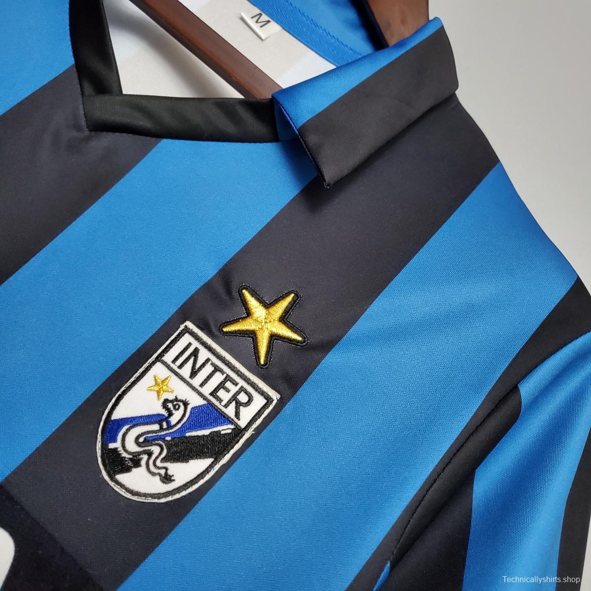 Retro 88/90 Inter Milan home Soccer Jersey