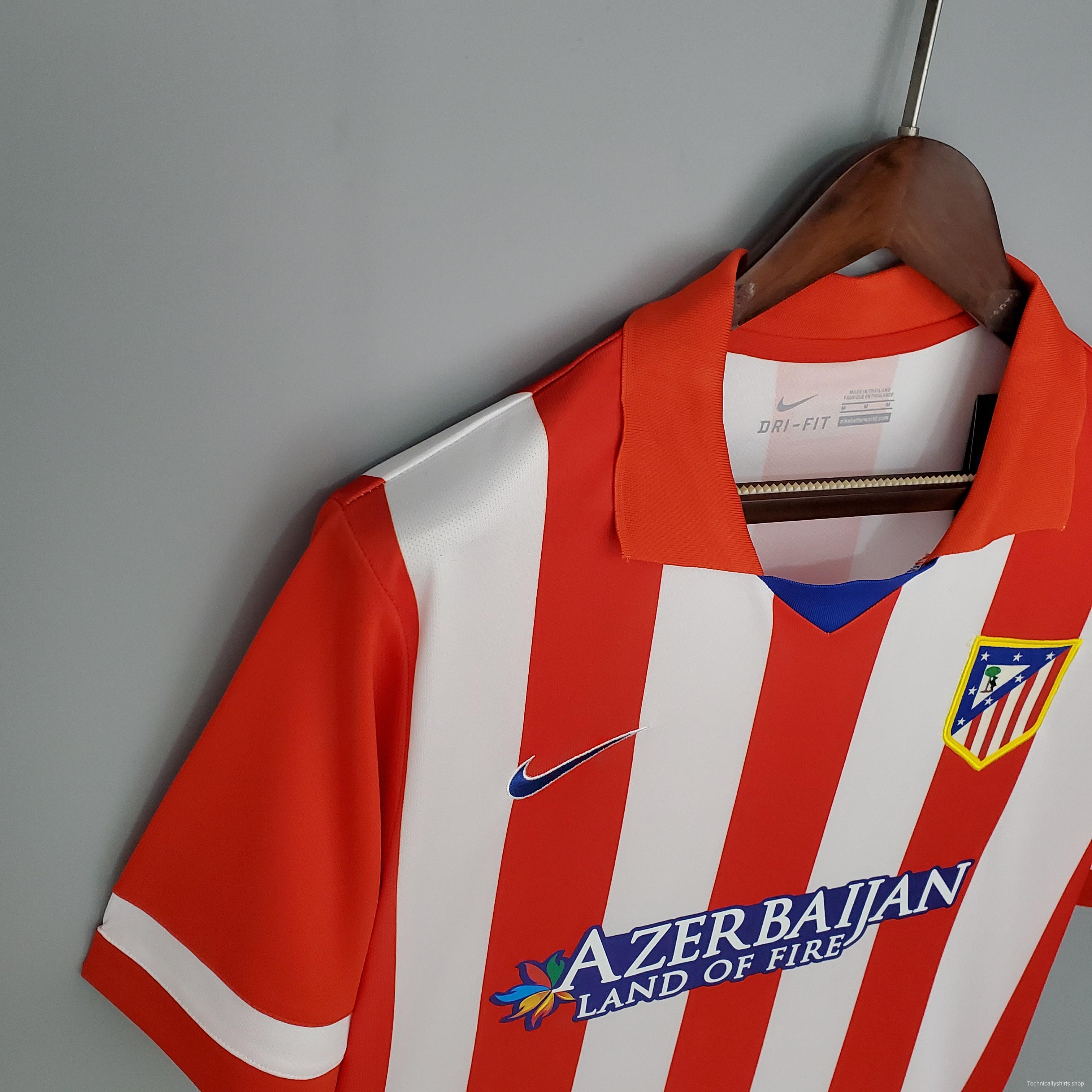 Retro Atletico Madrid 13/14 home Soccer Jersey