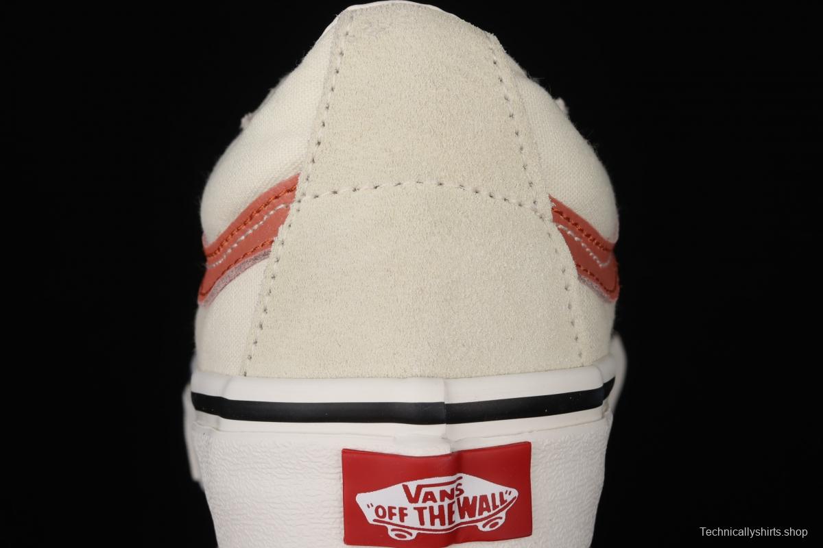 Vans Sk8-Low Reissue S classic rice white orange low-top casual canvas shoes VN0A4UWI4WU