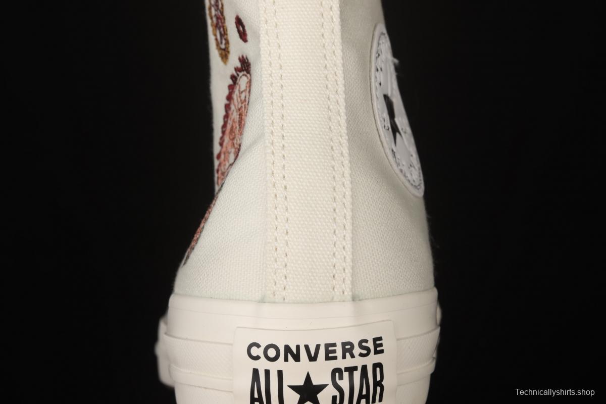 Converse All Star Converse cashew flower series high upper board shoes 572544C