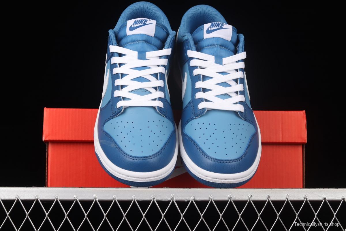 NIKE SB DUNK Low Dark Marina Blue sea blue color SB buckle rebound fashion leisure board shoes DJ6188-400