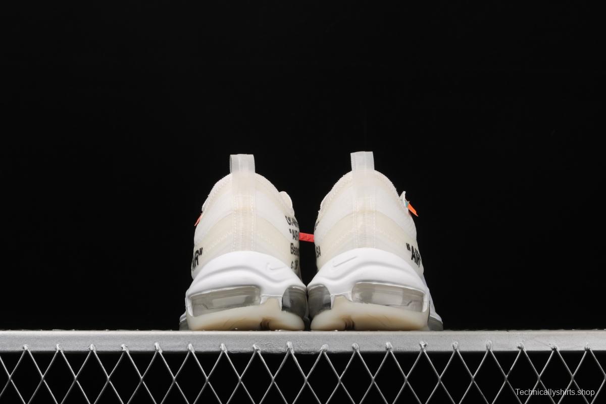 OFF-White x NIKE Air Max 97 OG OW bullet Limited name running shoes AJ4585-100