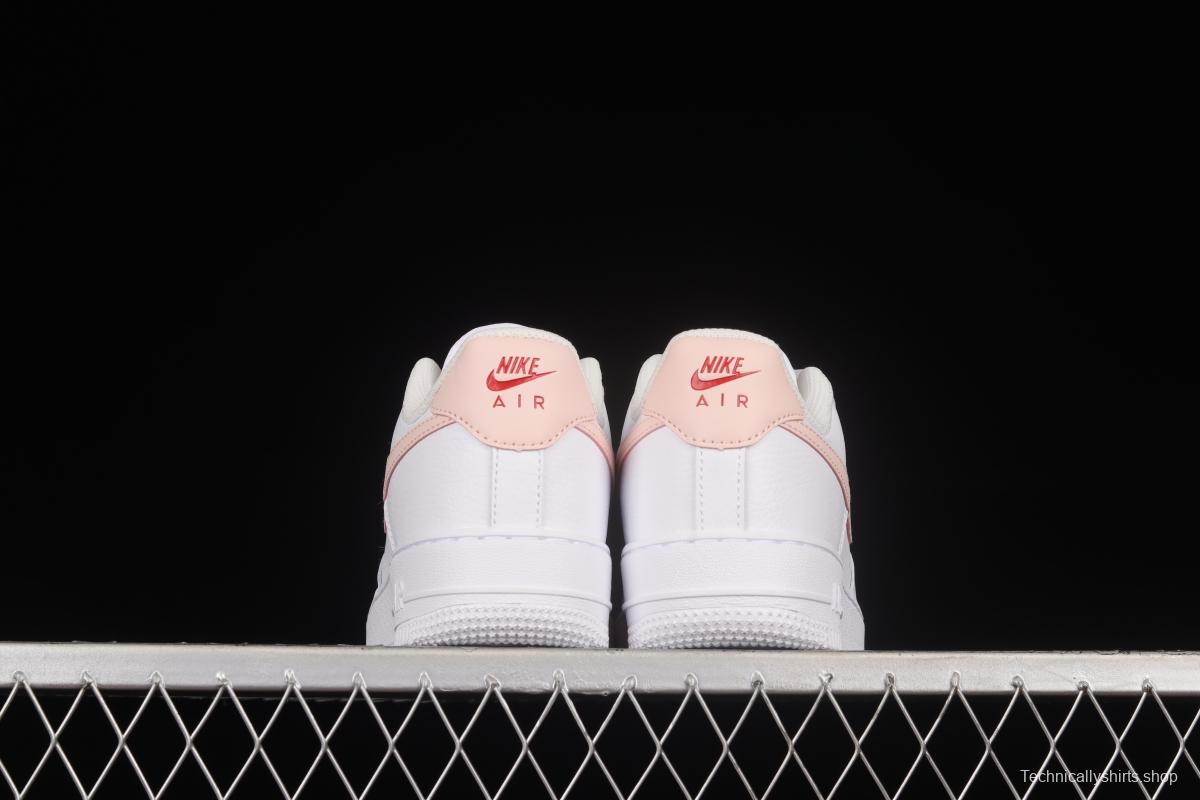 NIKE Air Force 1'07 Low White Pink Hook Low Casual Sneakers 315115-167