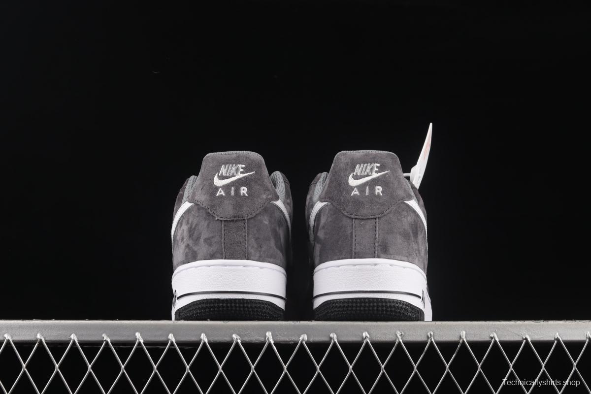 NIKE Air Force 1' 07 Low dark gray suede color matching low-top casual board shoes NT9966-336