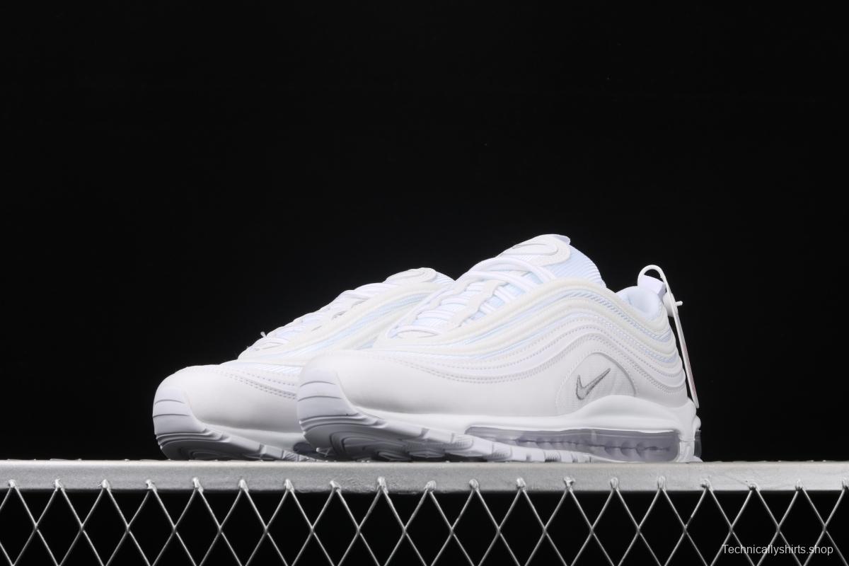 NIKE Air Max 973M reflective all-white bullet air cushion running shoes 921826-101