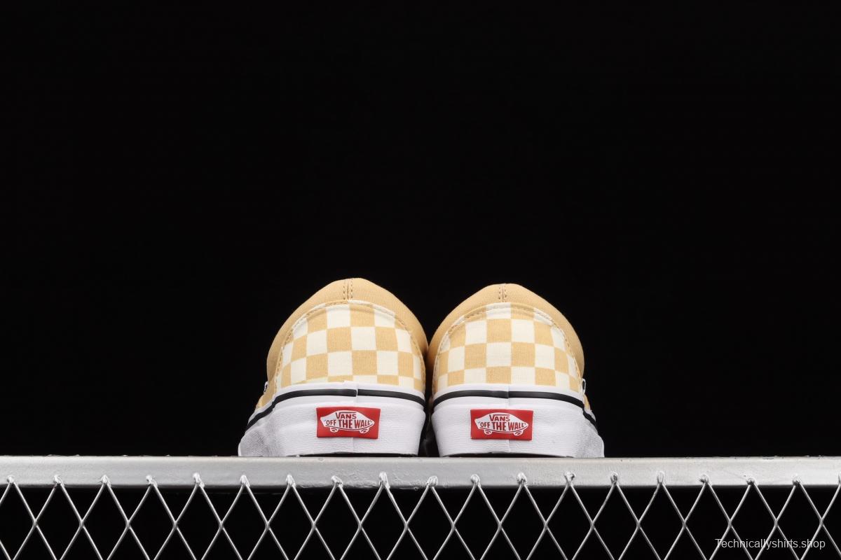 Vans OG Classic Slip-On Loafers Shoes checkerboard khaki classic lazy suit low-top canvas shoes VN0A33TB43A