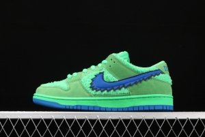 Grateful DeAdidas x NIKE SB DUNK Low Yellow Bear joint style green and blue bear sports skateboard shoes CJ5378-300