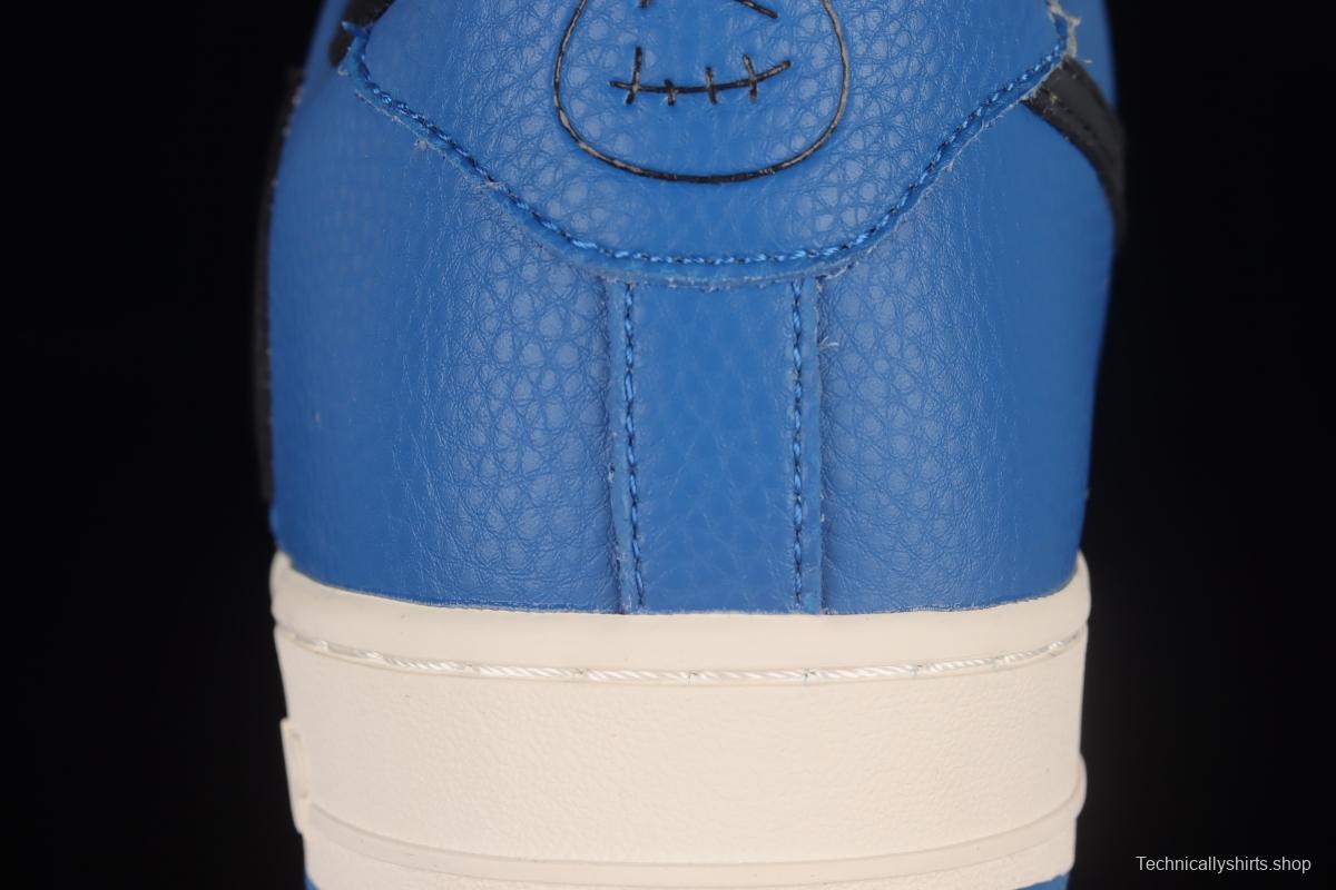 NIKE Air Force 1'07 Beige Blue Barb Low Top Casual Sneakers HG1136-022