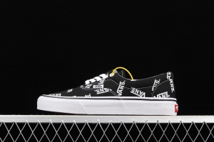 Vans Era's new classic black-and-white LOGO letter printed lightweight low-top shoes VN0A54F1QW7