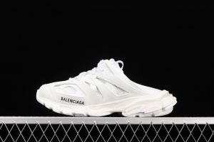 Balenciaga Sneaker Tess s.Gomma MAILLE WHITE/ORANGE 2021ss 3.0 three-generation outdoor concept shoes semi-drag W3CP66509