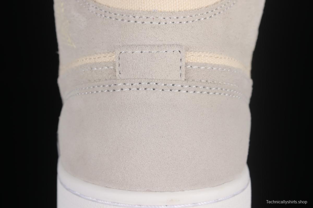 Air Jordan 1 Mid coconut milk mid-top basketball shoes DN4281-100