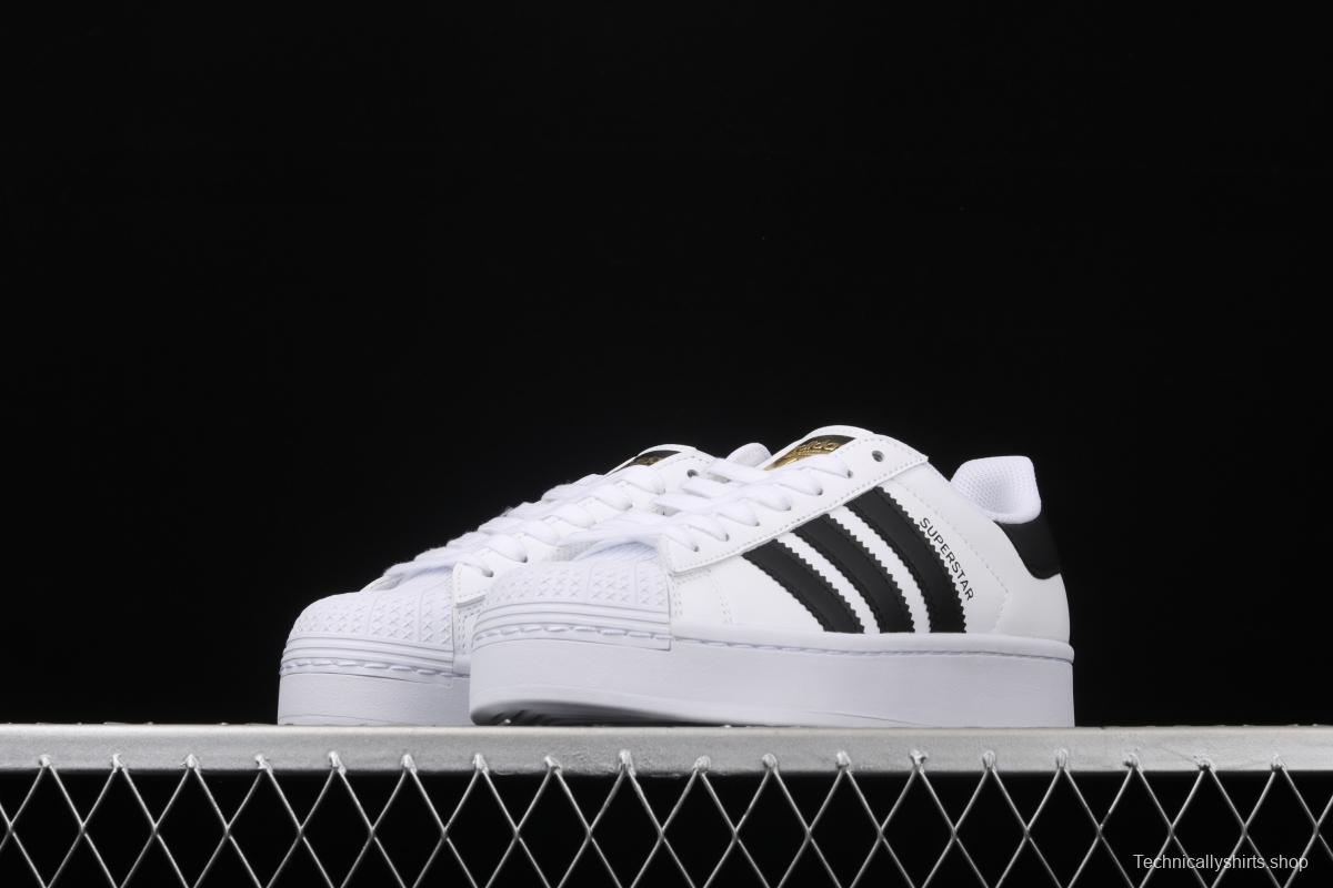 Adidas Superstar FW5771 shell head and thick soles raised casual board shoes