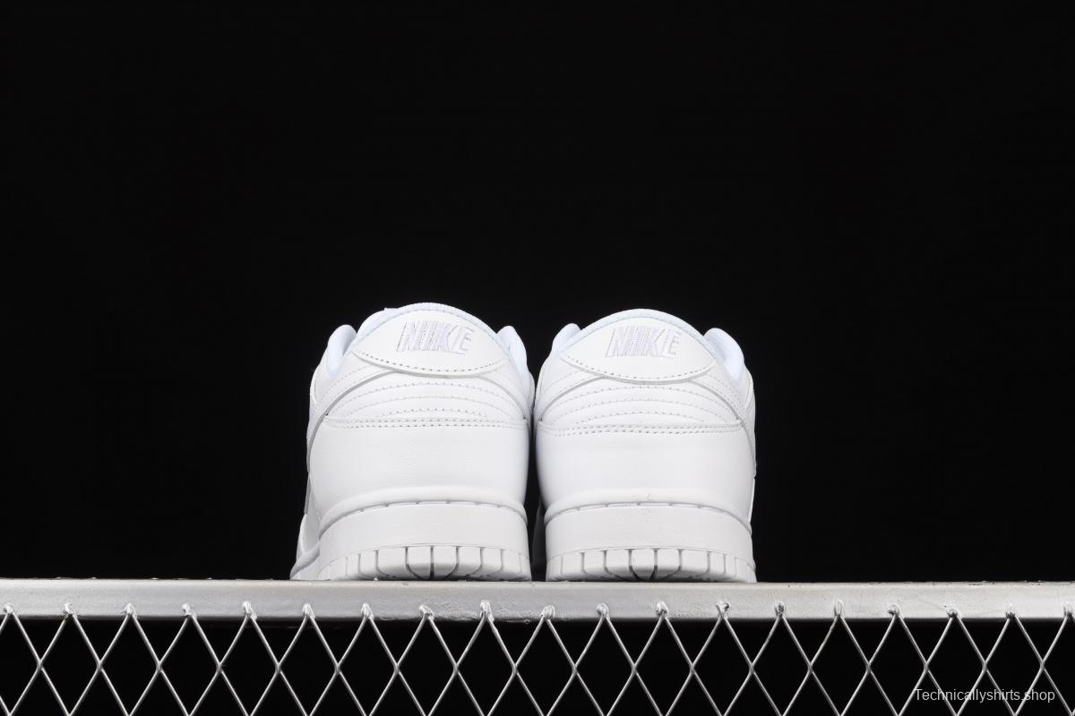 NIKE SB DUNK Low Prm pure white color SB buckle rebound fashion leisure board shoes DD1503-109