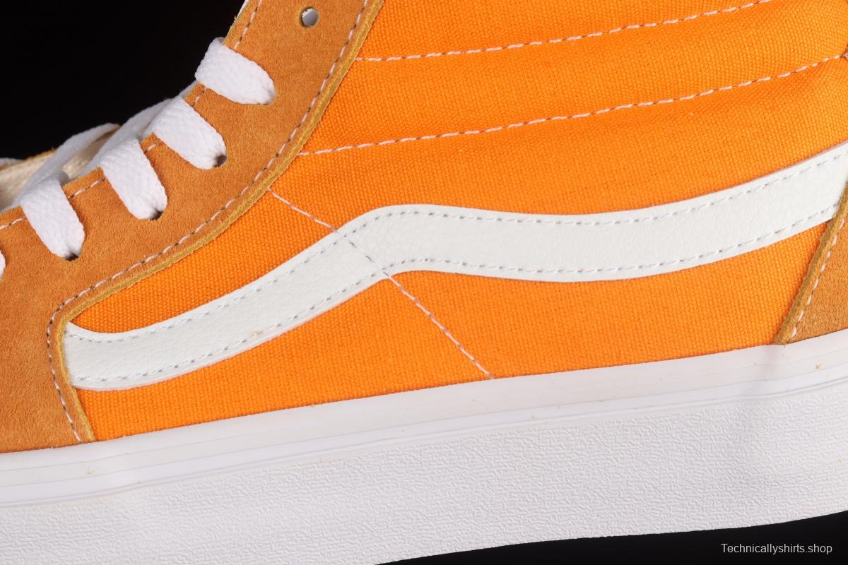 Vans Sk8-Mid 2022 Spring New Orange Soda Water Upper Skateboard Shoes VN0A3WM360C