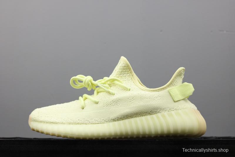 Adidas Yeezy 350V2 Real Boost Basf F36980 Darth Coconut 350 second generation light yellow original BASF popcorn