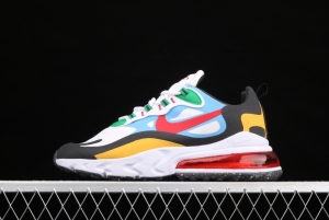 NIKE Air Max 270React new high-frequency mesh hollowing out function half-palm air cushion running shoes DA2610-161,