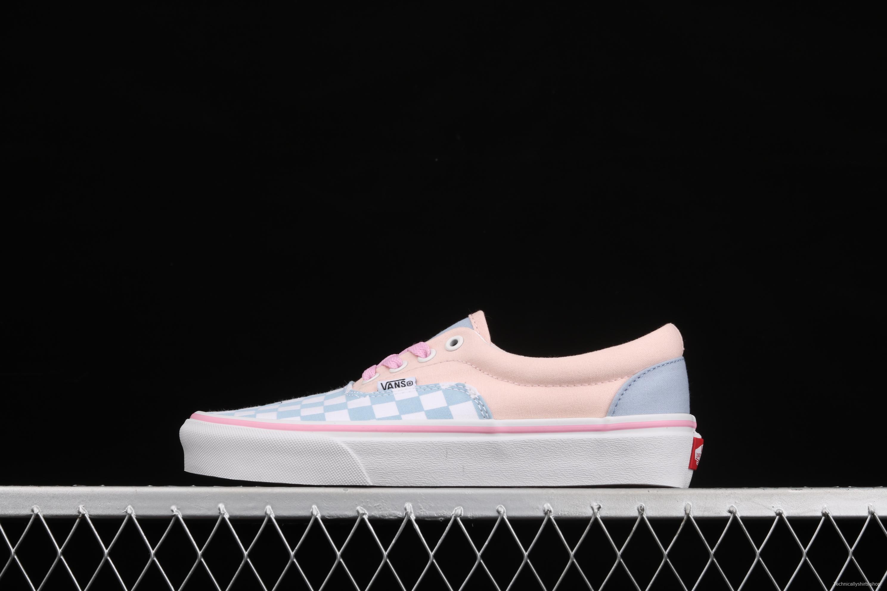 Vans Era blue powder checkerboard low-top casual board shoes VN0A4BV5VEG