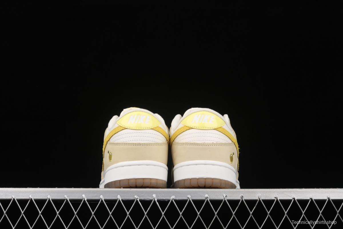 NIKE SB DUNK Low dunk series lemon yellow color matching low-side leisure sports skateboard shoes DJ6902-700