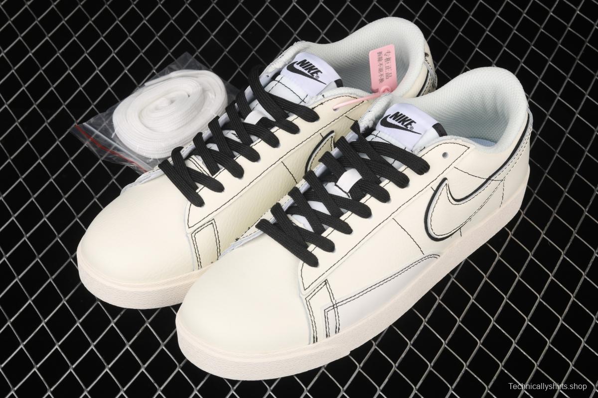 NIKE Blazer Low Prm Trail Blazers low-top skateboard shoes 454471-107