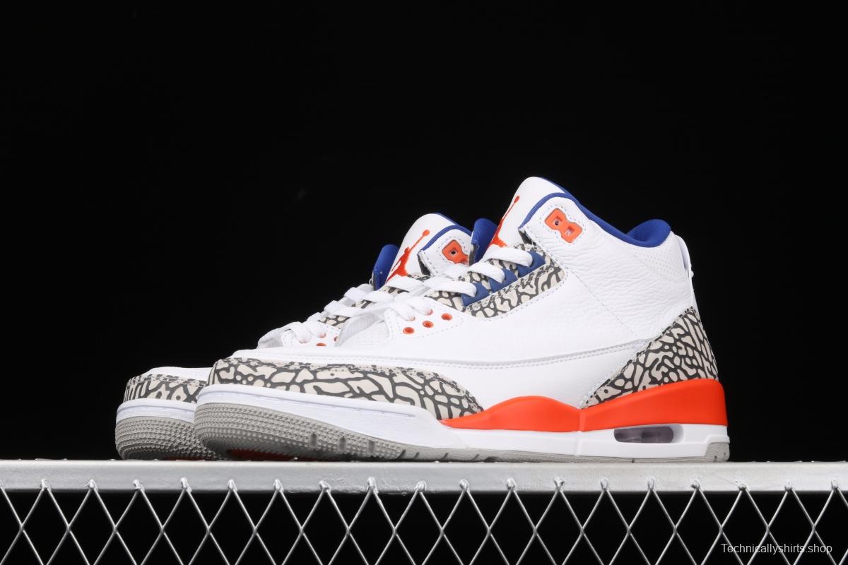 Air Jordan 3 Retro Knicks AJ3 Joe 3 Knicks color match 136064-148