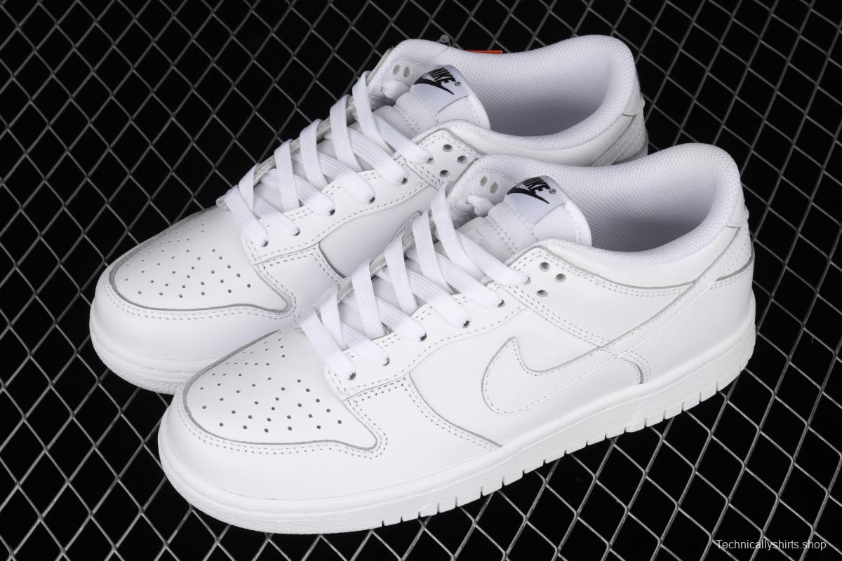 NIKE SB DUNK Low Prm pure white color SB buckle rebound fashion leisure board shoes DD1503-109