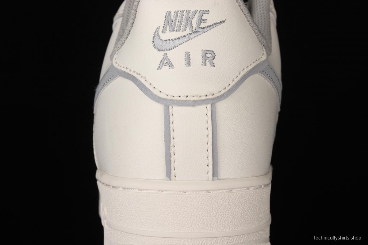 NIKE Air Force 1 Low rice white 3M reflective low top casual board shoes BQ8228-366