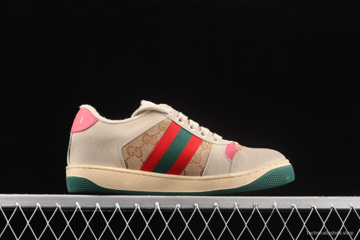 Gucci Distressed Screener Sneaker Gucci classic dirty shoes