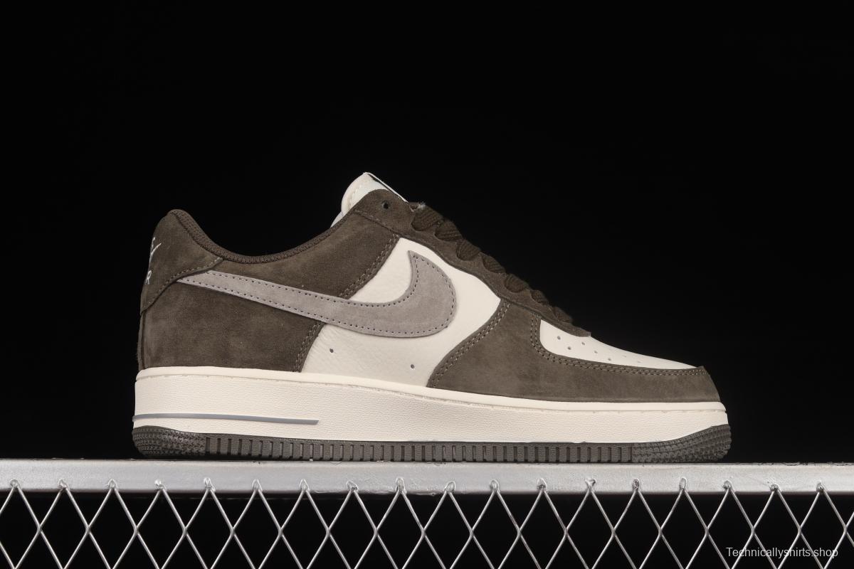 NIKE Air Force 1'07 Low Gray Brown Color Low Top Casual Sneakers TU6995-396