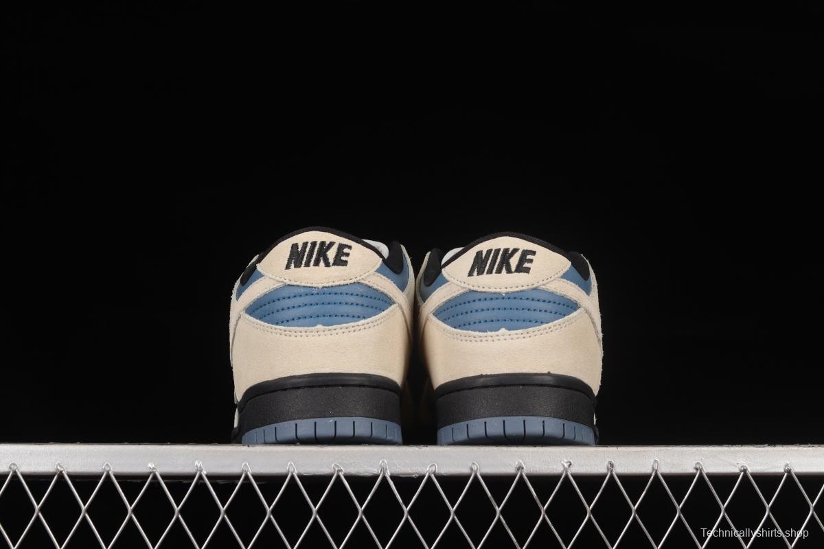 NIKE DUNK Low SB Pro blue and white dunk series low-top casual sports skateboard shoes BQ6817-200