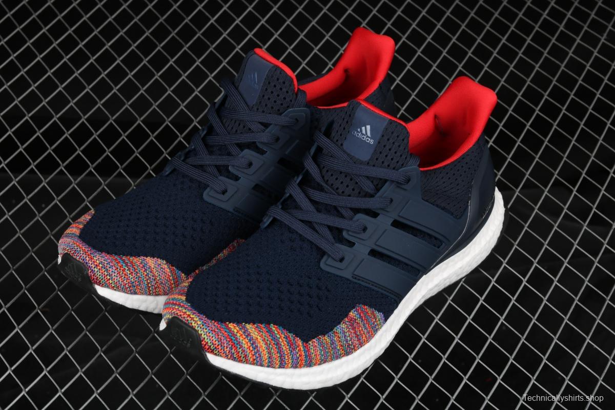 Adidas Ultra Boost 1.0 Multicolor Toe BB7801 colorful woven breathable cushioning running shoes