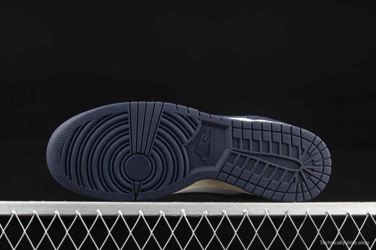 NIKE SB DUNK Low Navy Blue navy blue color SB buckle rebound fashion casual board shoes DD1503-115