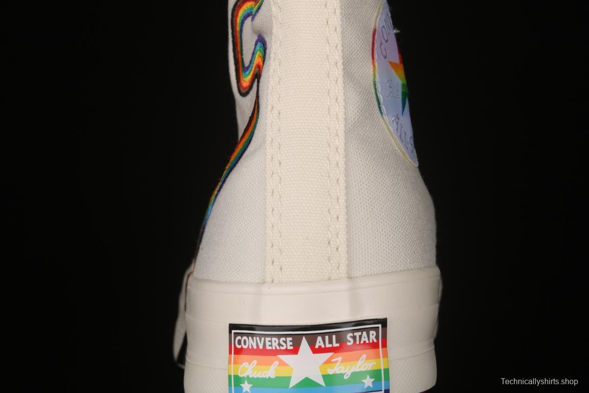 Converse Pride Chuck 70 rainbow color fashionable canvas shoes 170821C