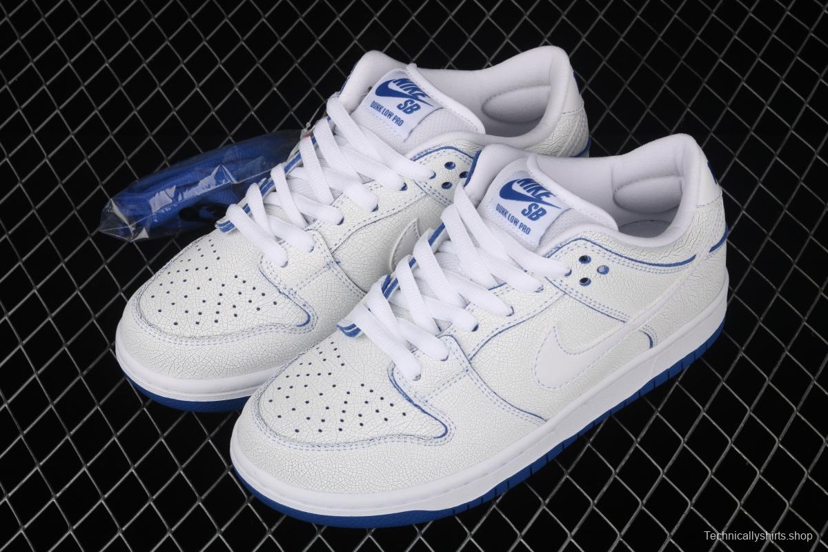 NIKE SB DUNK Low Pro Magnolia QQ crack ice blue blue porcelain sports skateboard shoes CJ6884-100