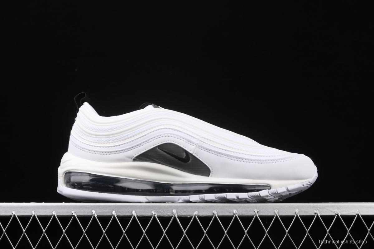 NIKE Air Max 97 Ultra'17 White Black White Rice Black 3M reflection retro leisure sports air cushion jogging shoes 921733-103