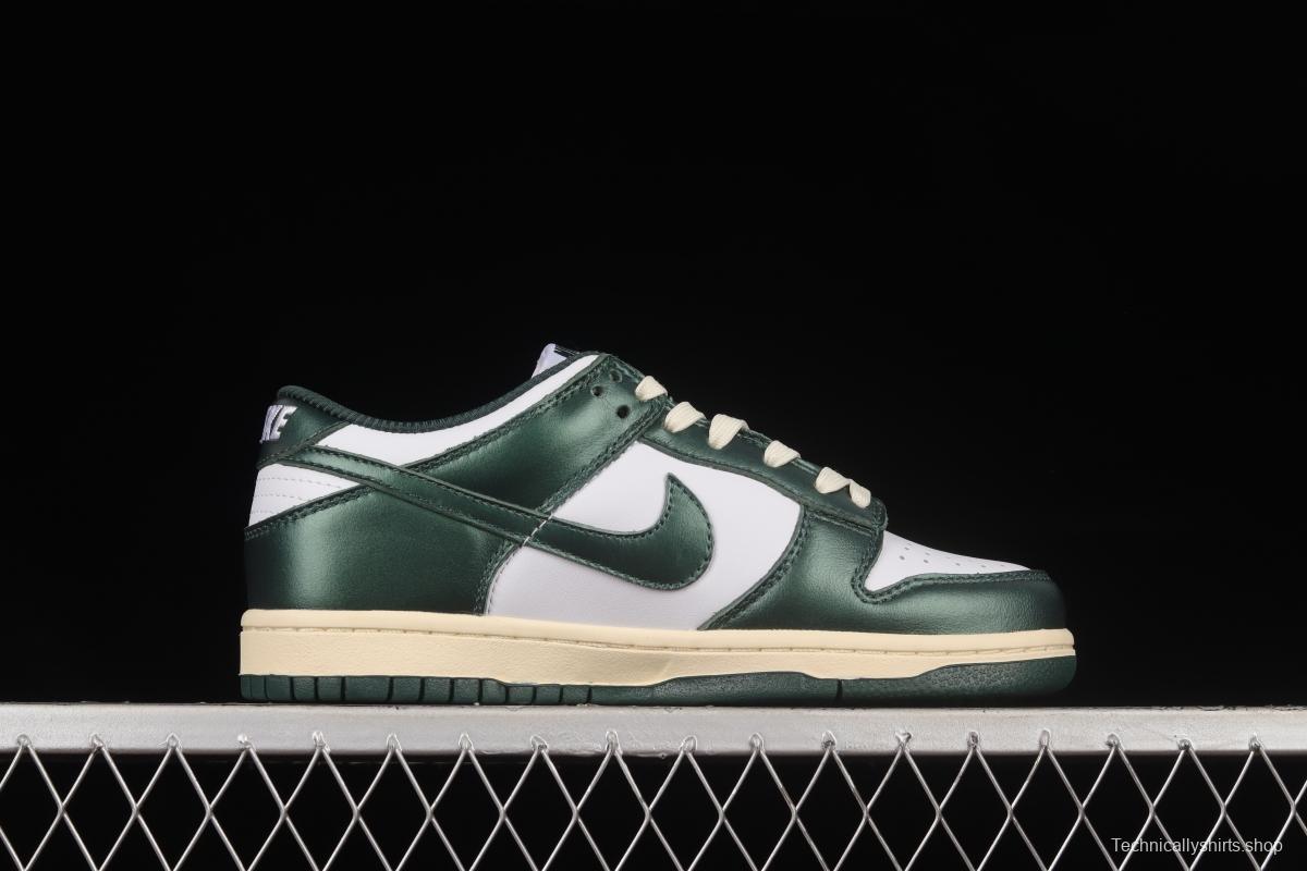 NIKE SB DUNK Low Vintage Green Navy Green Distressed SB Buckle Backboard Fashion Casual Sneakers DQ8580-100