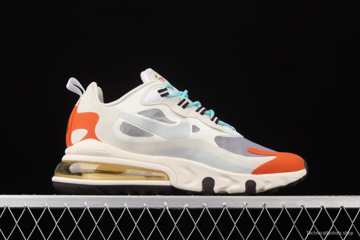 NIKE Air Max 270React high frequency mesh function half palm air cushion running shoes AT6174-200