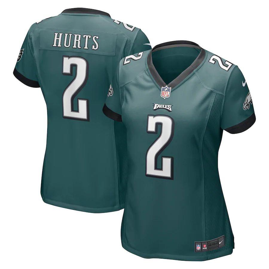 Women's Jalen Hurts Midnight Green Player Limited Team Jersey