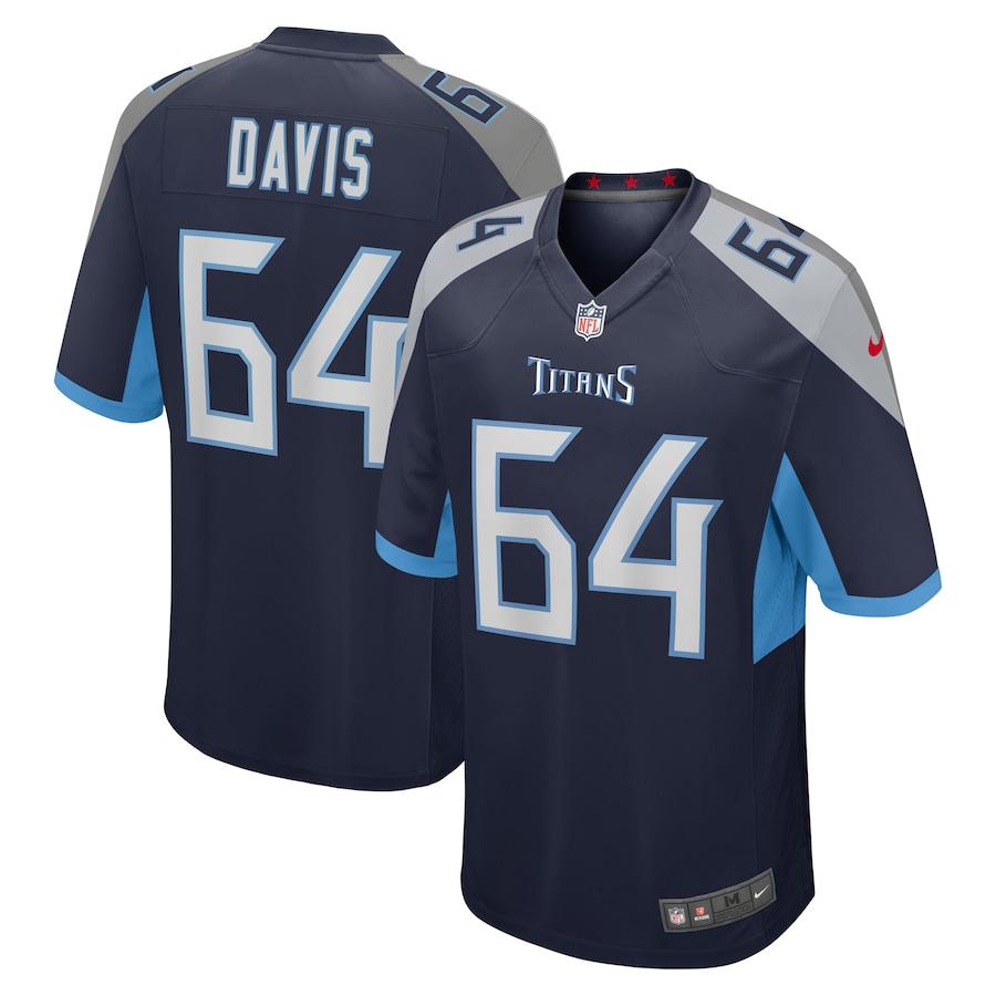 Men's Nate Davis Navy Player Limited Team Jersey