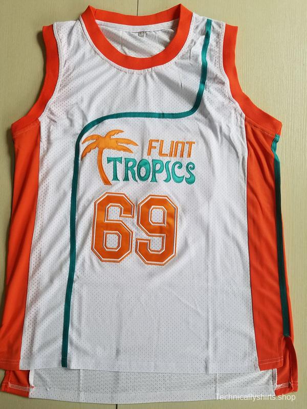 Downtown Funky Stuff Malone Flint Tropics Semi Pro Team Basketball Jersey New