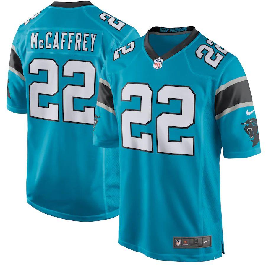 Men's Christian McCaffrey Blue Player Limited Team Jersey