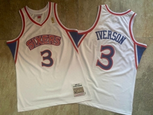 Men's Allen Iverson White Retro Classic Team Jersey