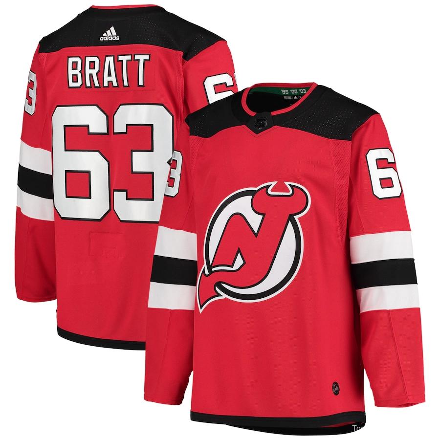 Youth Jesper Bratt Red Home Player Team Jersey